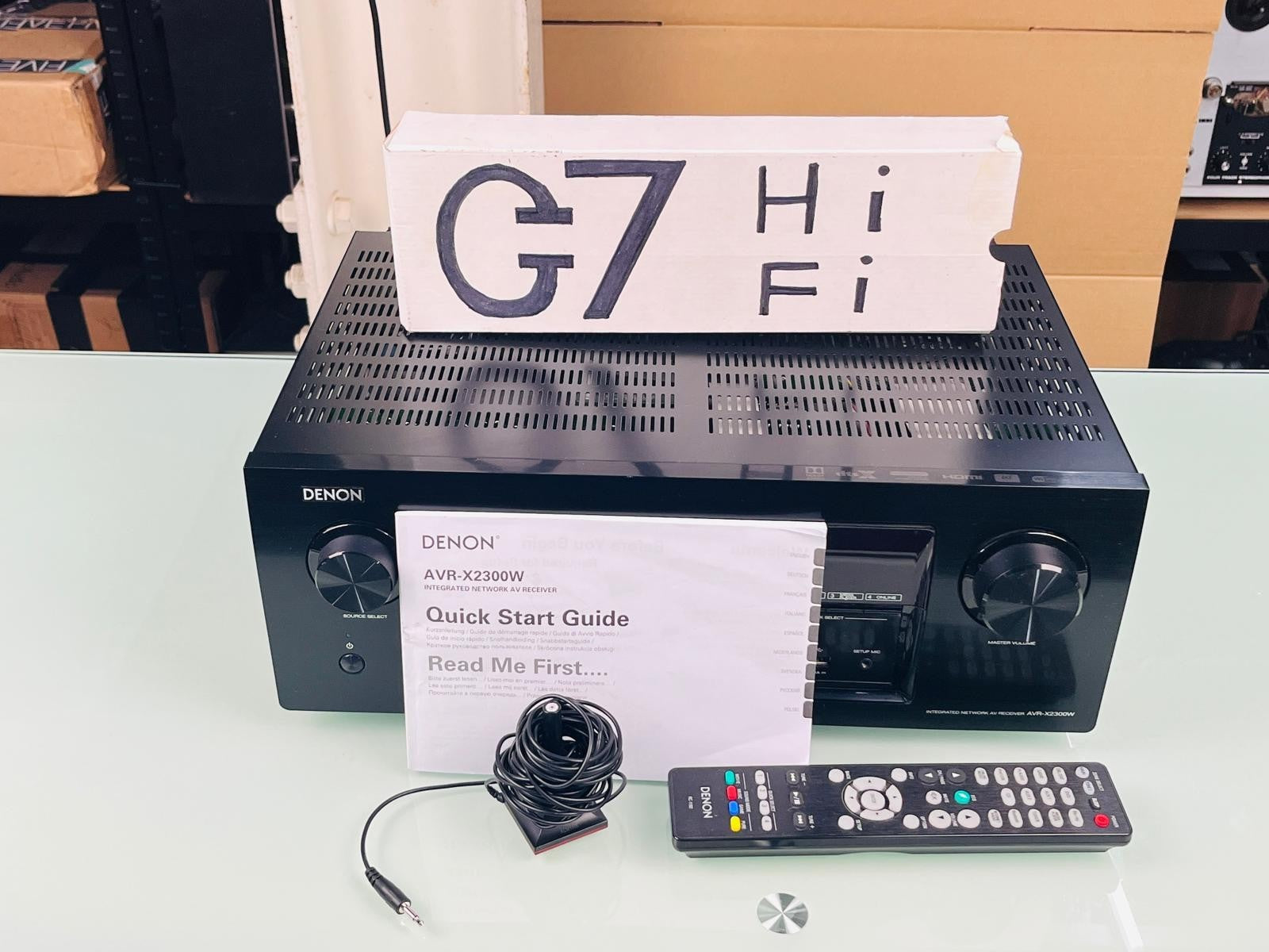 DENON AVR X2300W INTEGRATED NETWORK AV RECEIVER WITH MANUAL AND REMOTE