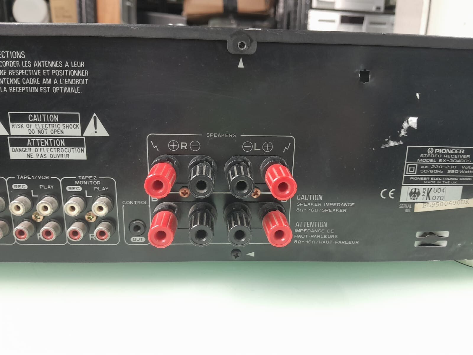 PIONEER SX 304RDS STEREO RECEIVER