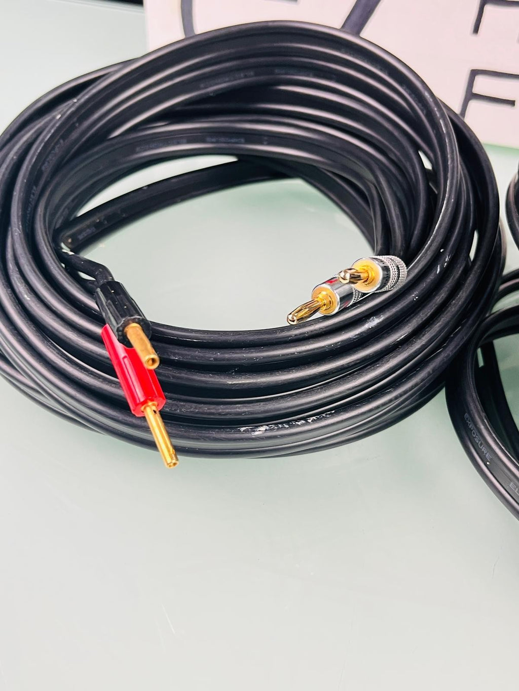 EXPOSURE ELECTRONICS SPEAKER CABLES WITH NAKAMICHI CONNECTORS