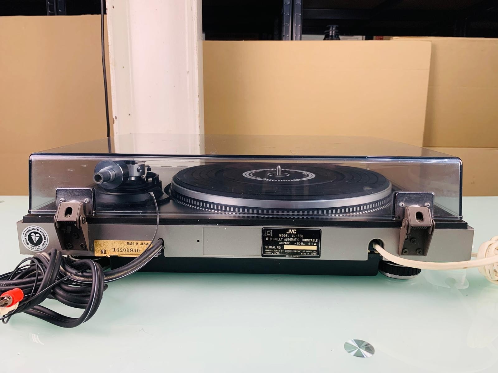 JVC JL F50 TURNTABLE WITH SHURE M75EJ TYPE 2 CARTRIDGE
