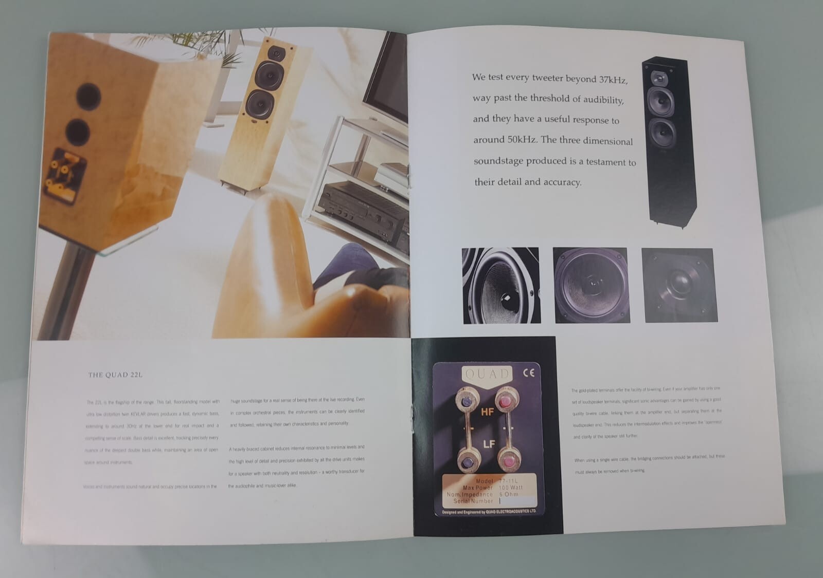 QUAD L SERIES SPEAKER BROCHURE