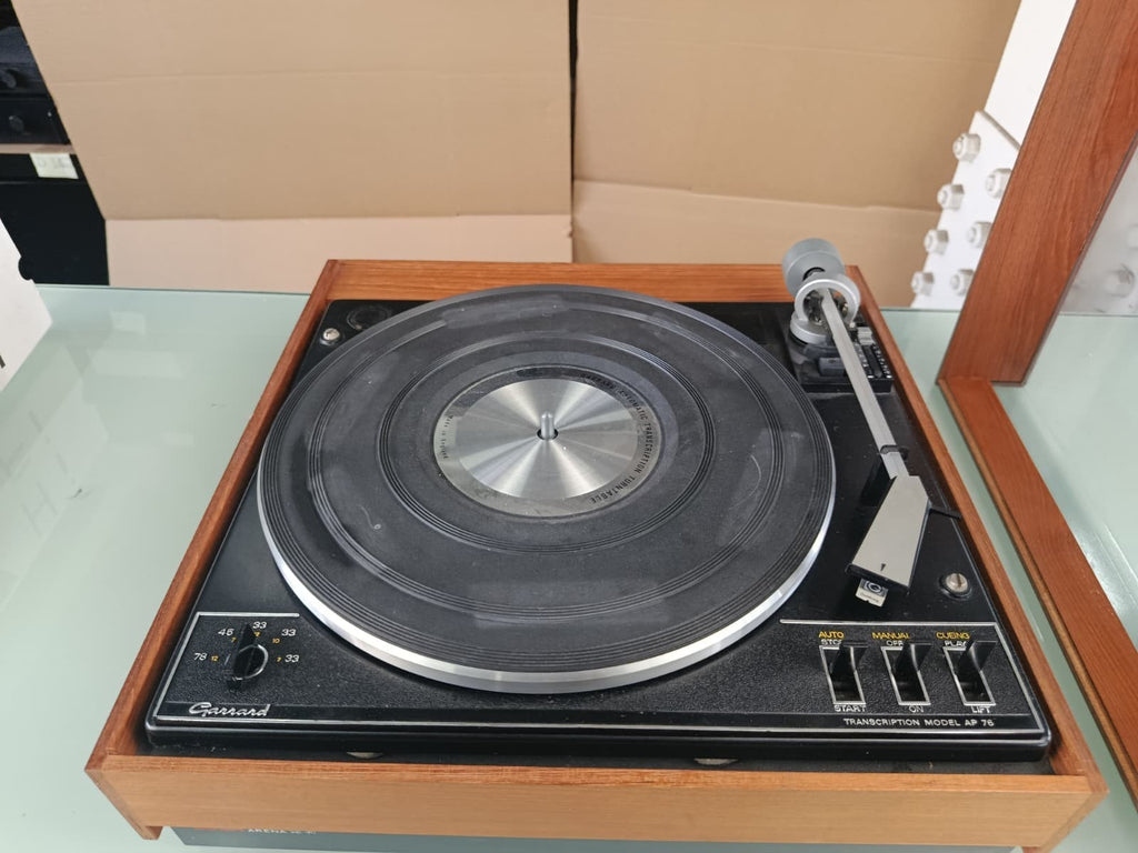 GARRARD AP 76 IN BUSH AREANA PLINTH TURNTABLE
