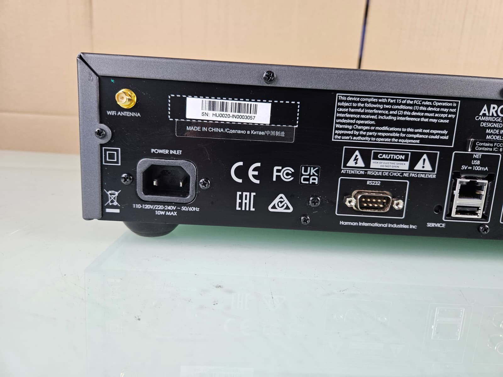 ARCAM ST60 NETWORK STREAMER WITH REMOTE AND 2 AERIALS
