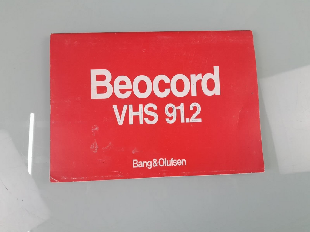BANG & OLUFSEN B&O BEOCORD VHS 91.2 MANUAL