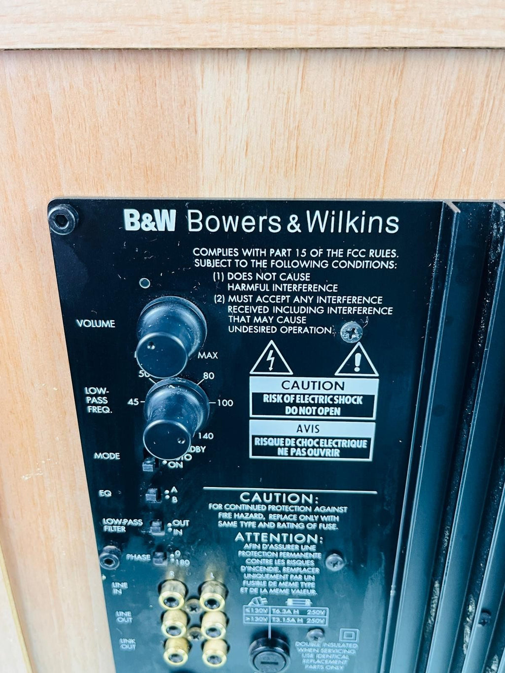 B&W BOWERS & WILKINS ASW675 SUBWOOFER