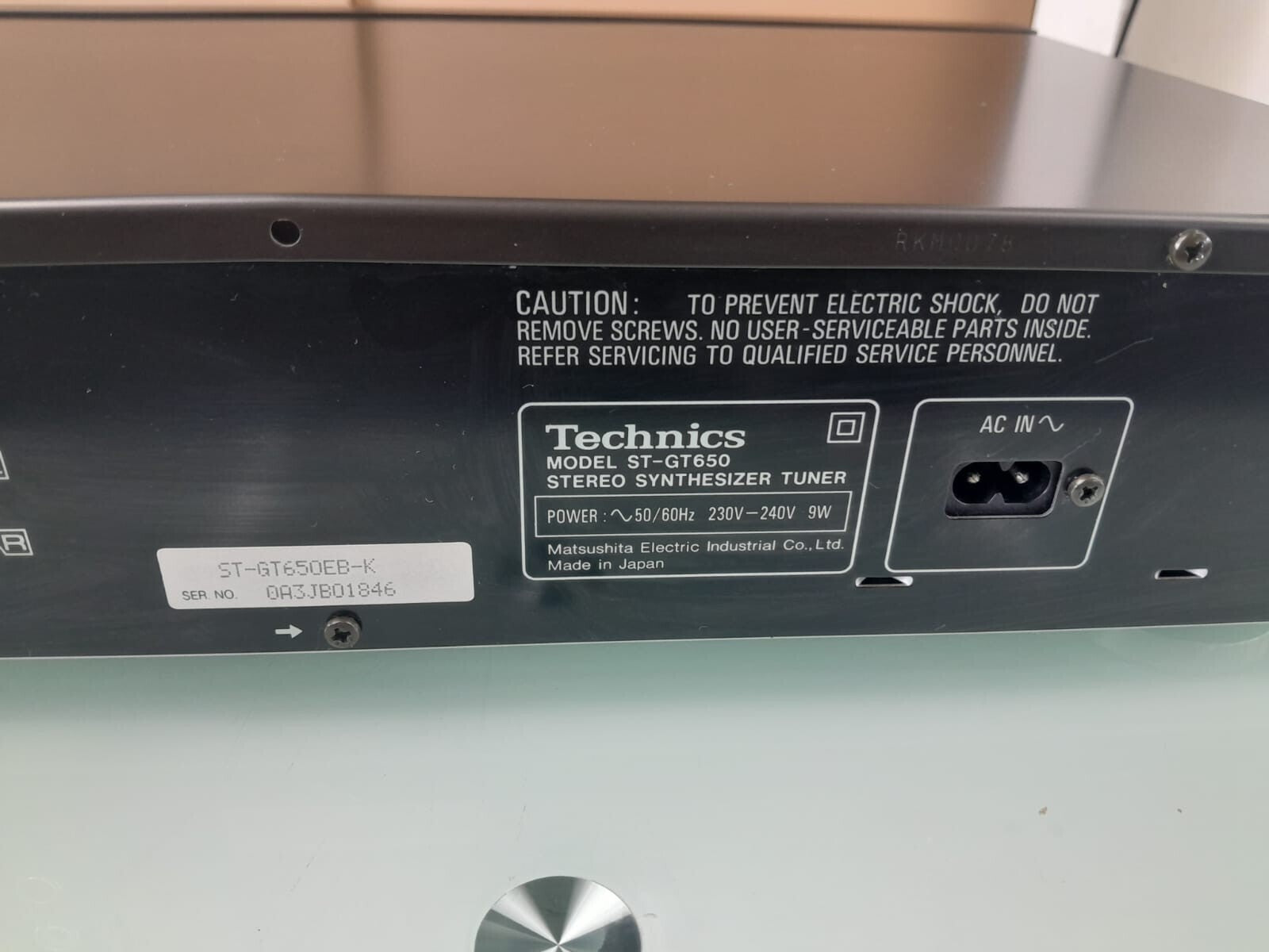 TECHNICS ST GT650 STEREO SYNTHESIZER TUNER