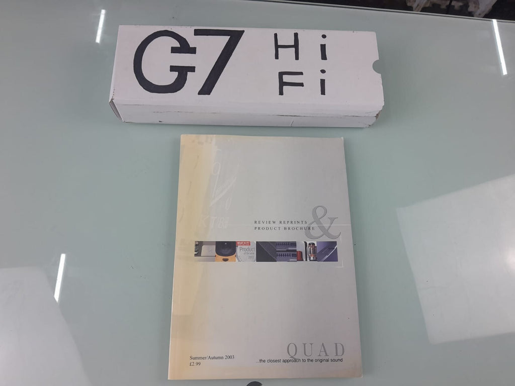 QUAD REVIEW REPRINTS & PRODUCT BROCHURE SUMMER / AUTUMN 2003 BOOK MAGAZINE