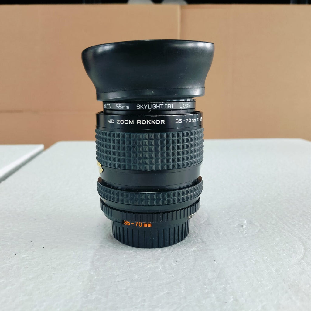 MINOLTA MD ZOOM ROKKOR 35-70MM F/3.5 CAMERA LENS