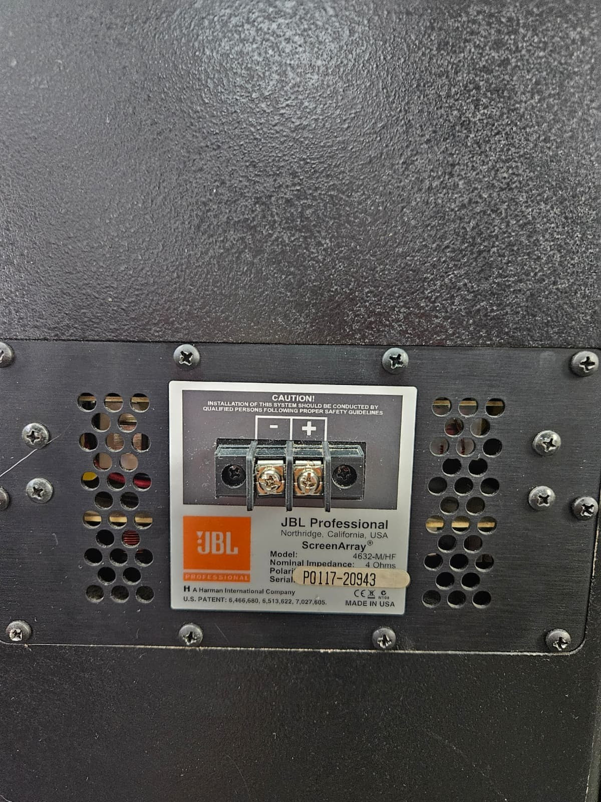JBL 4632 M/HF SUPER HORN SCREEN ARRAY NIGHT CLUB GIG PARTY SPEAKERS