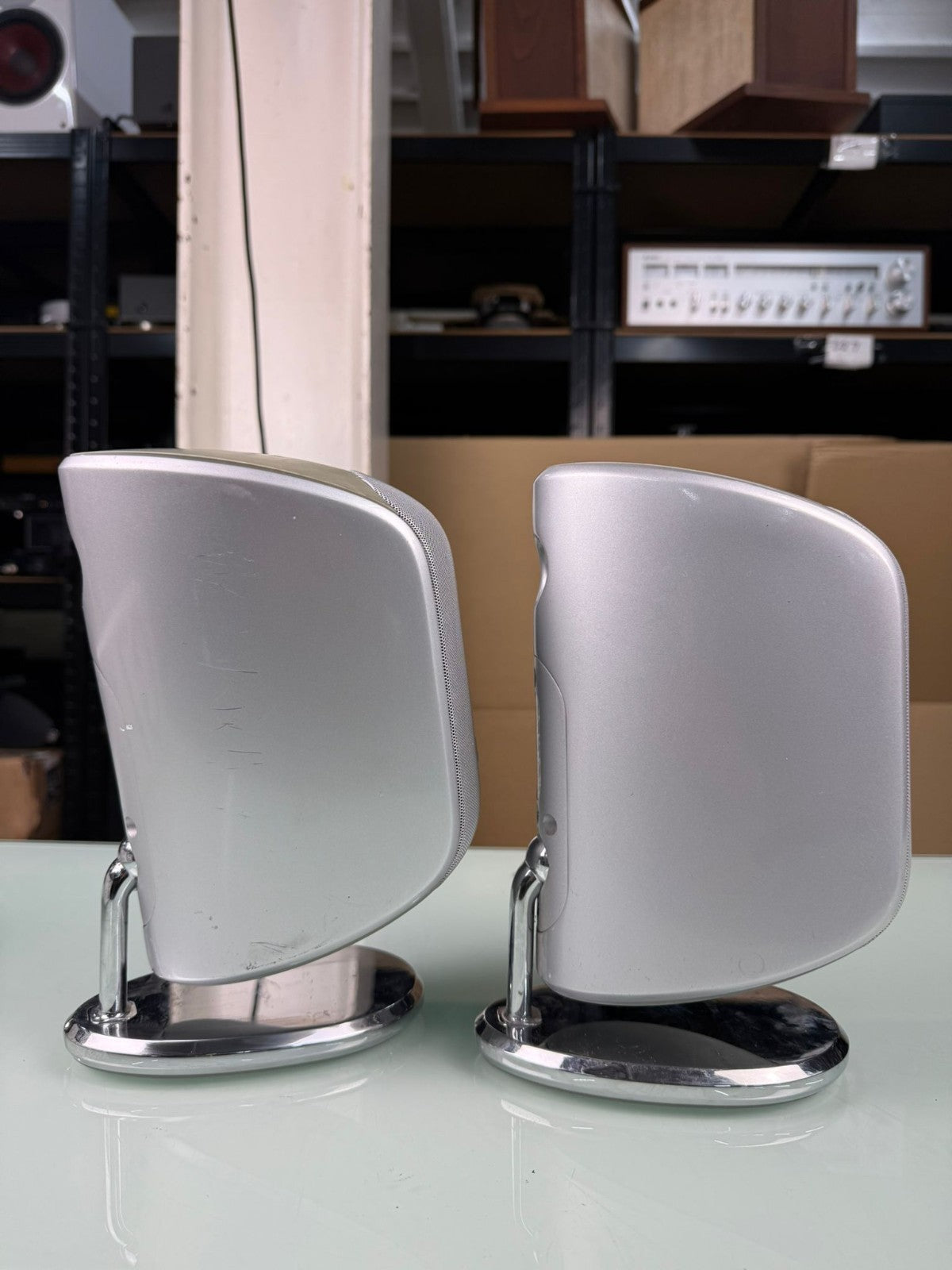 BOWERS & WILKINS B&W M 1 MK1 SPEAKERS WITH TABLE STAND #003