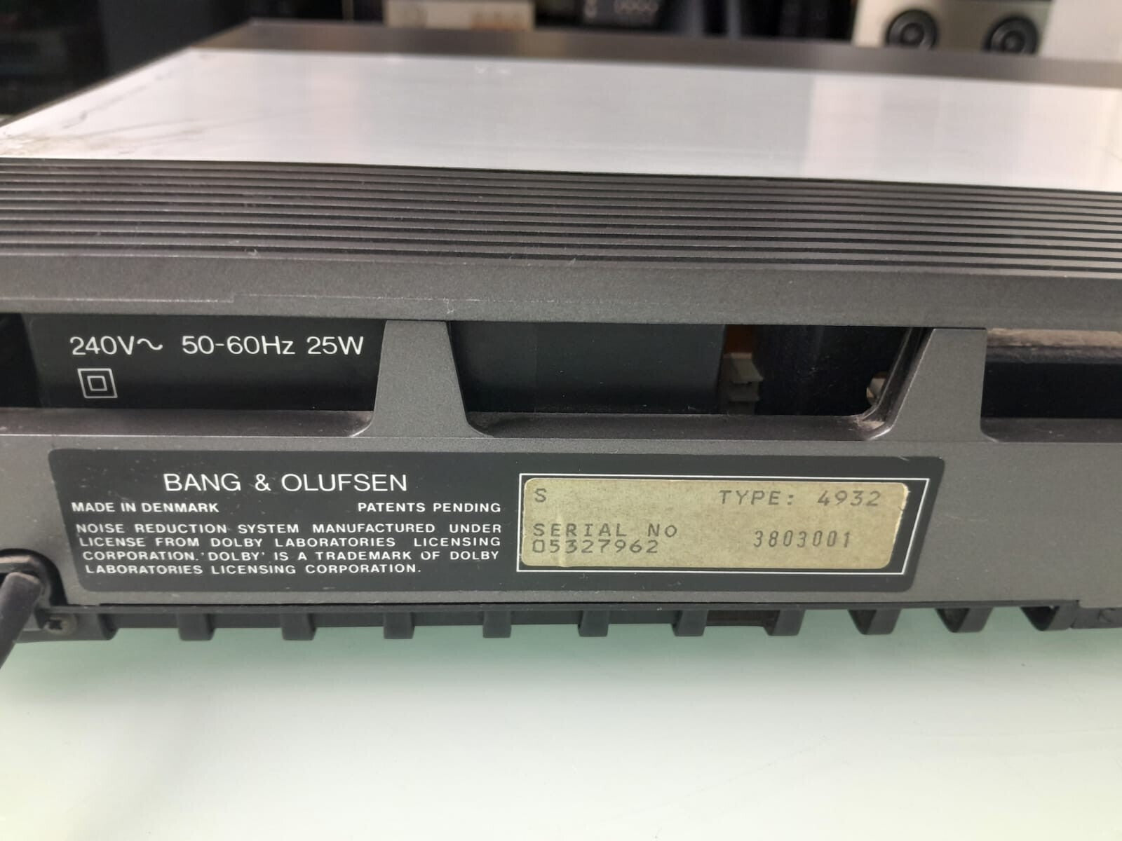 BANG & OLUFSEN B&O BEOCORD 5500 CASSETTE TAPE DECK #002