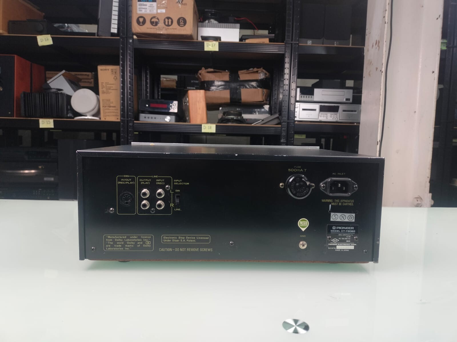 PIONEER CT-F6060 STEREO CASSETTE TAPE DECK
