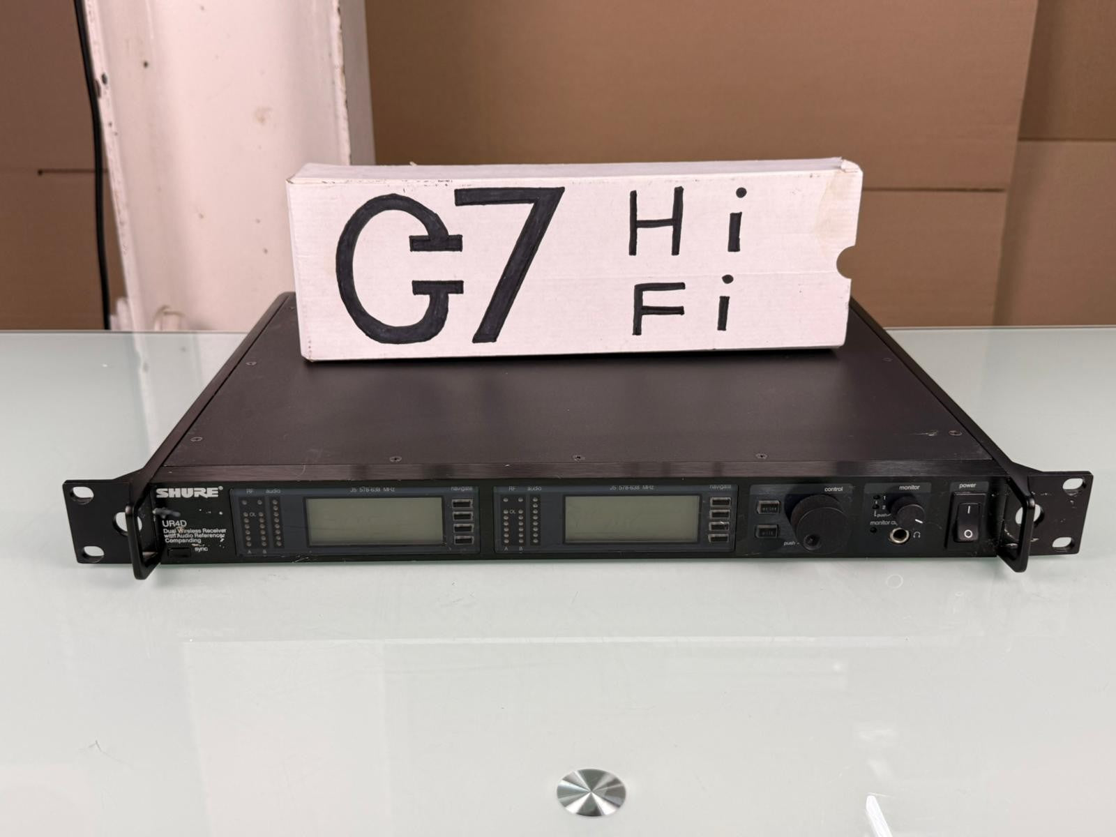 Shure UR4D J5E Dual Channel Wireless Receiver 578-638 MHz  #1