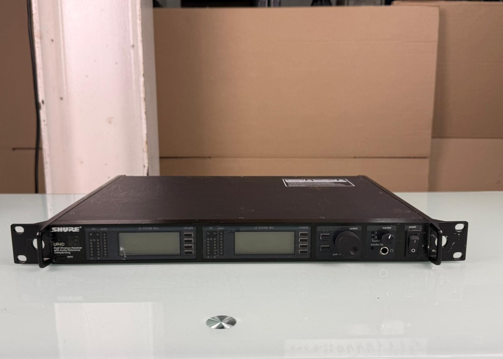 Shure UR4D J5E Dual Channel Wireless Receiver 578-638 MHz #002