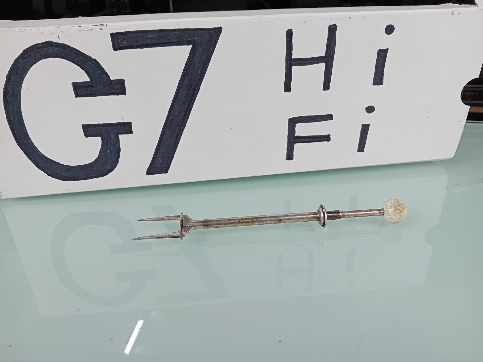 SILVER SPRING LOADED PICKLE FORK / SERVER