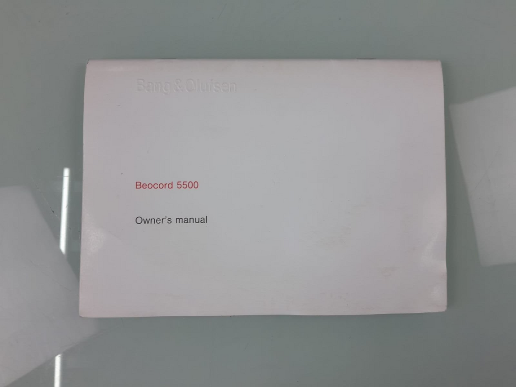 BANG & OLUFSEN B&O BEOCORD 5500 OWNER'S MANUAL