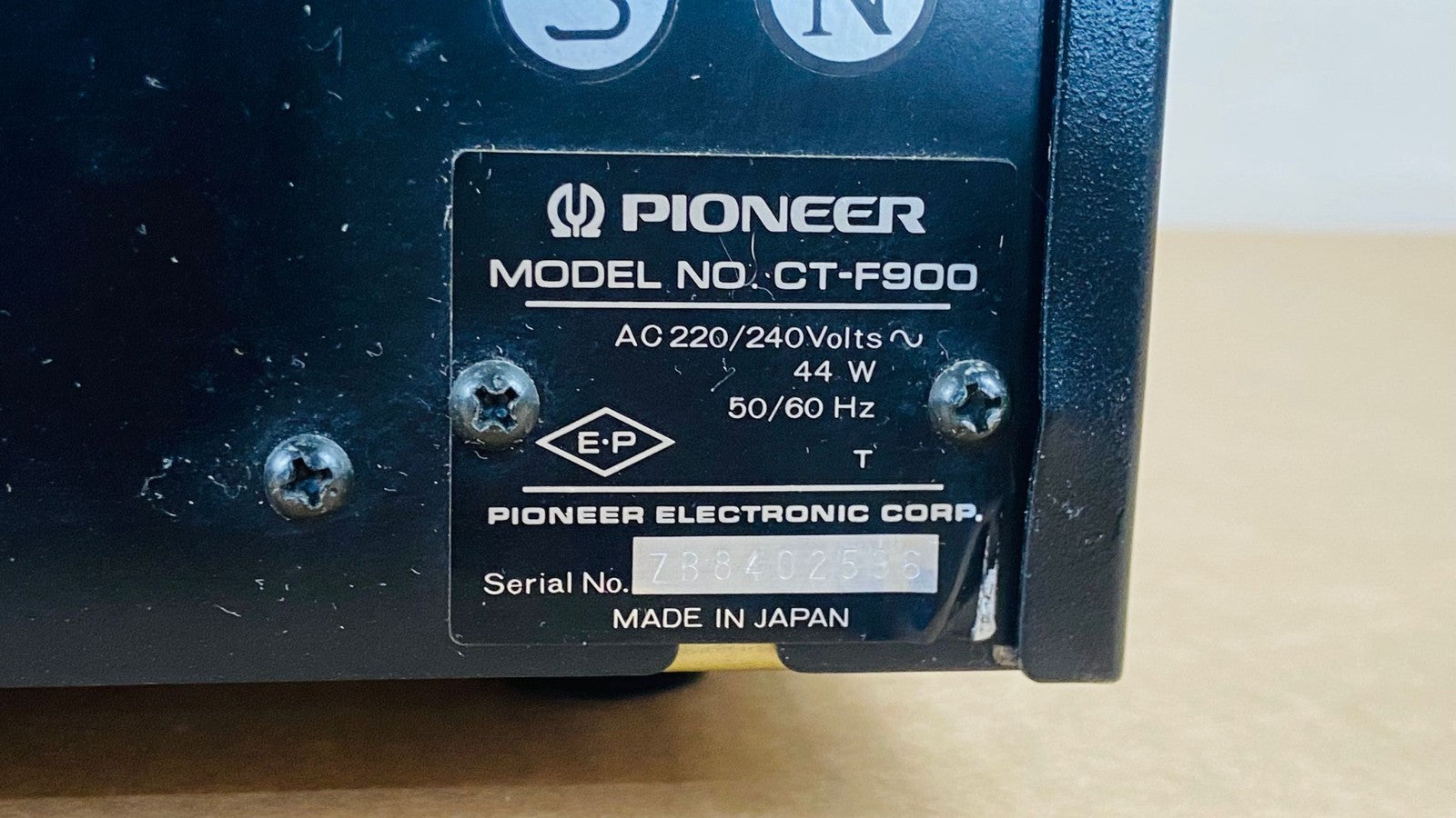 SERVICE PIONEER CT F900 STEREO CASSETTE TAPE DECK