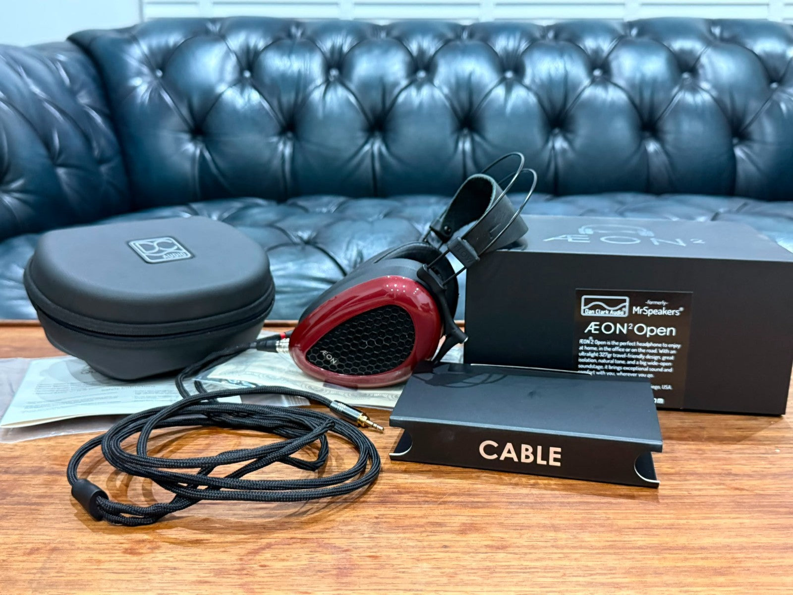DAN CLARK AUDIO MRSPEAKERS AE ON 2 OPEN HEADPHONES
