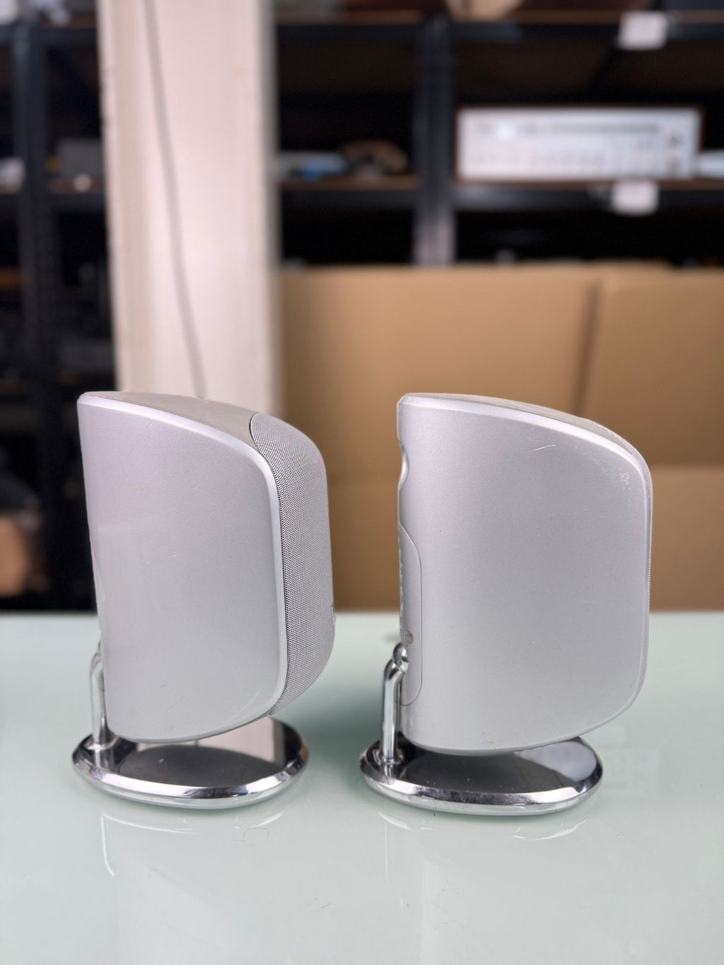 BOWERS & WILKINS B&W M 1 MK1 SPEAKERS WITH TABLE STAND #002