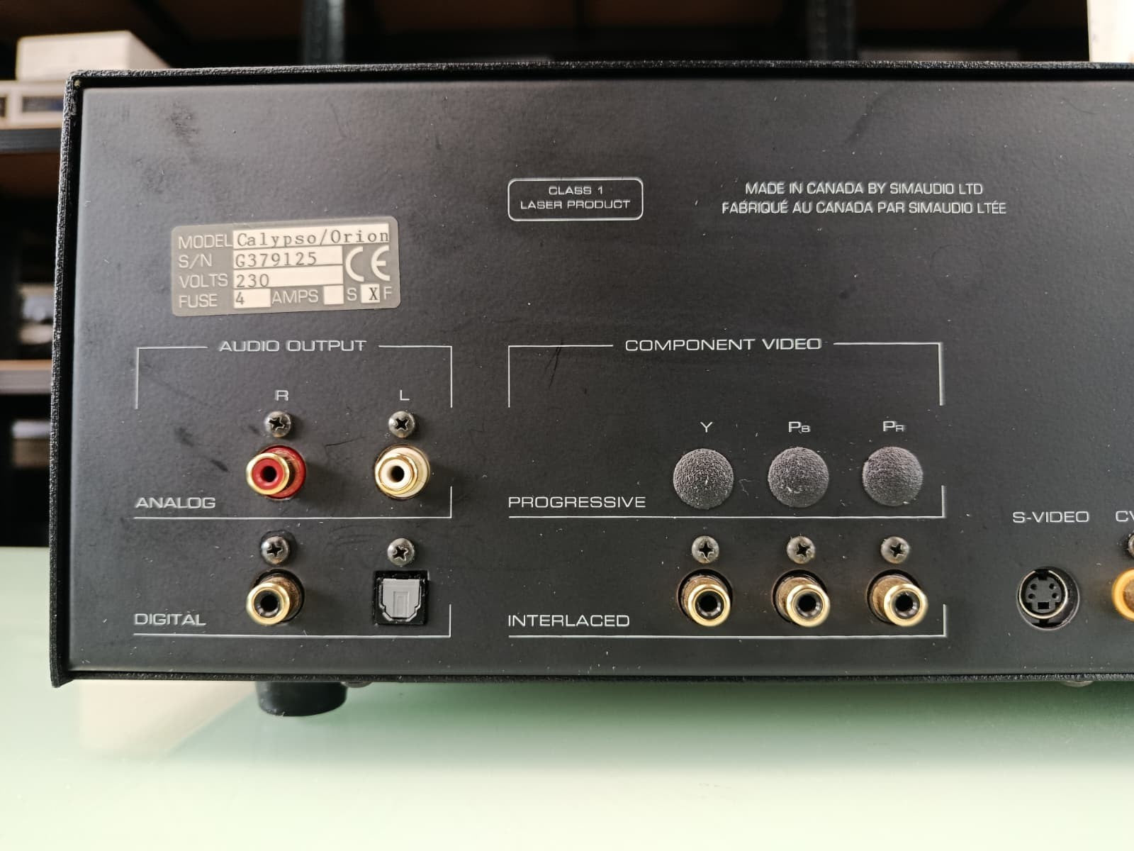 MOON SIMAUDIO CALYPSO ORION CD DVD PLAYER