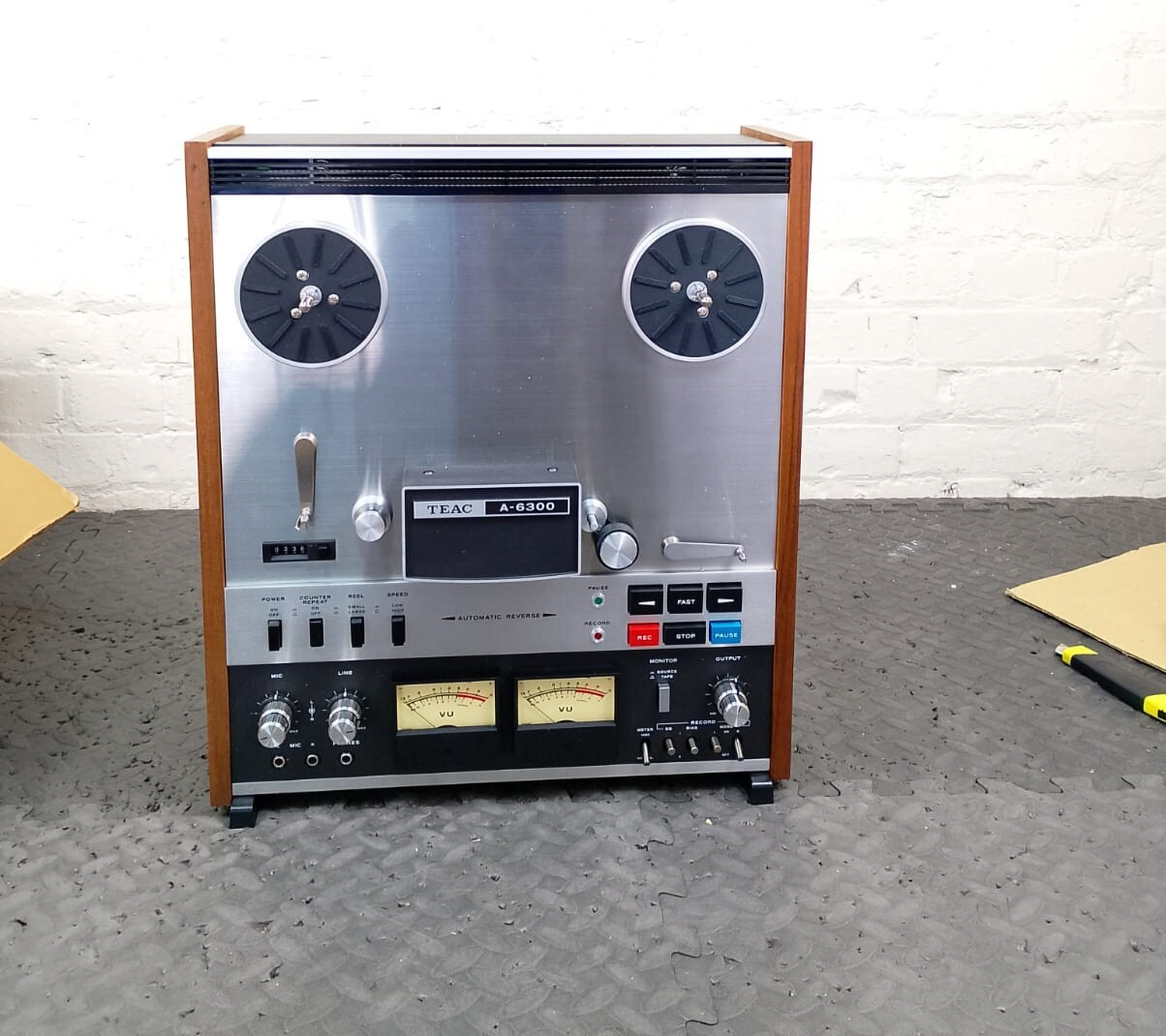 SERVICED TEAC A 6300 STEREO REEL TO REEL DECK