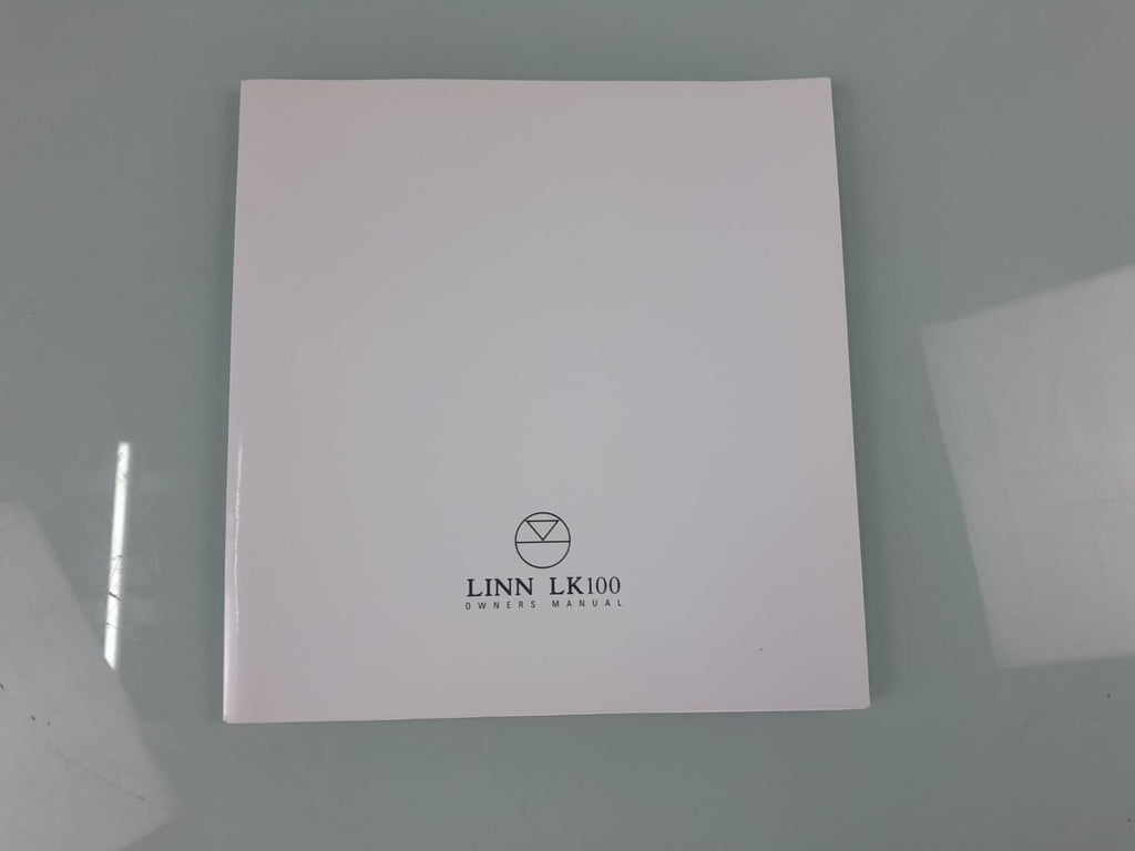 LINN LK 100 POWER AMPLIFIER OWNERS MANUAL