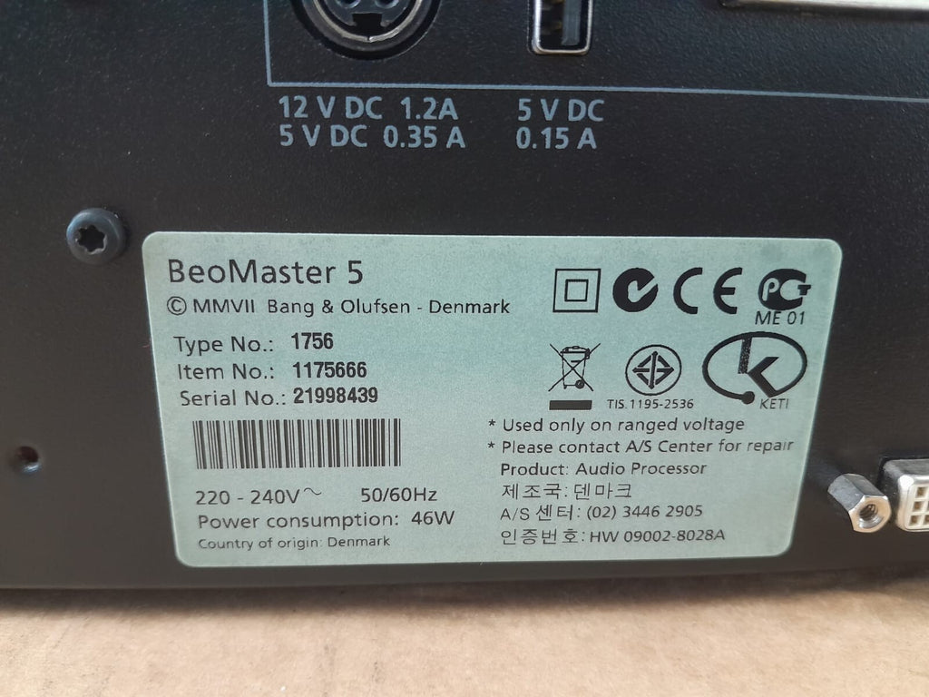 Bang & Olufsen B&O BeoSound 5 BeoMaster 5