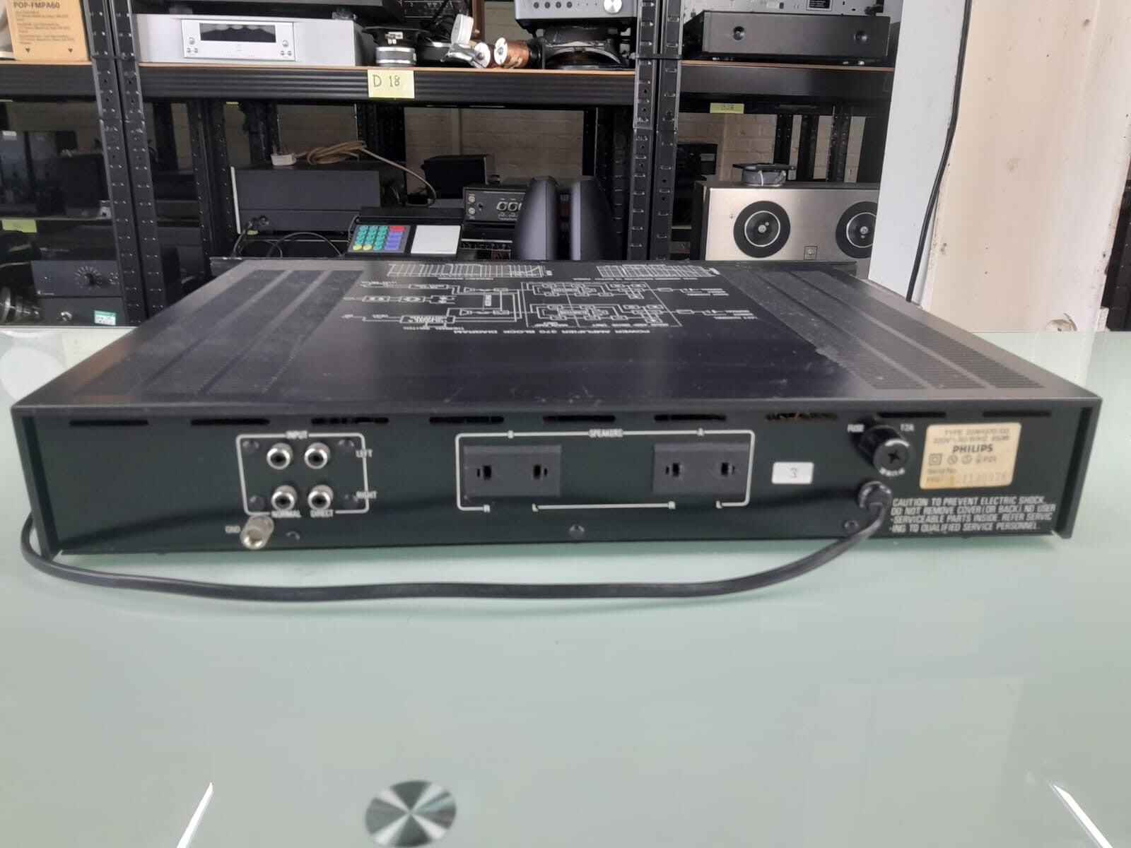 PHILIPS 370 DC POWER AMPLIFIER 22AH370 BLACK TULIP