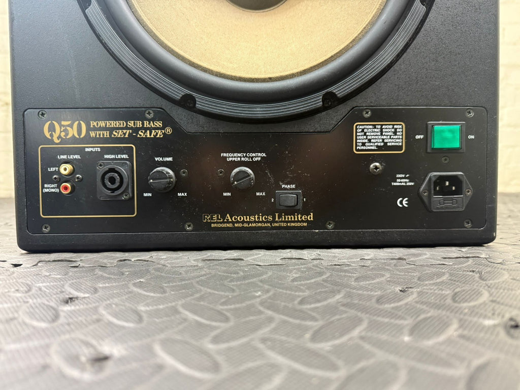 REL Q50 POWERED SUB BASS SUBWOOFER