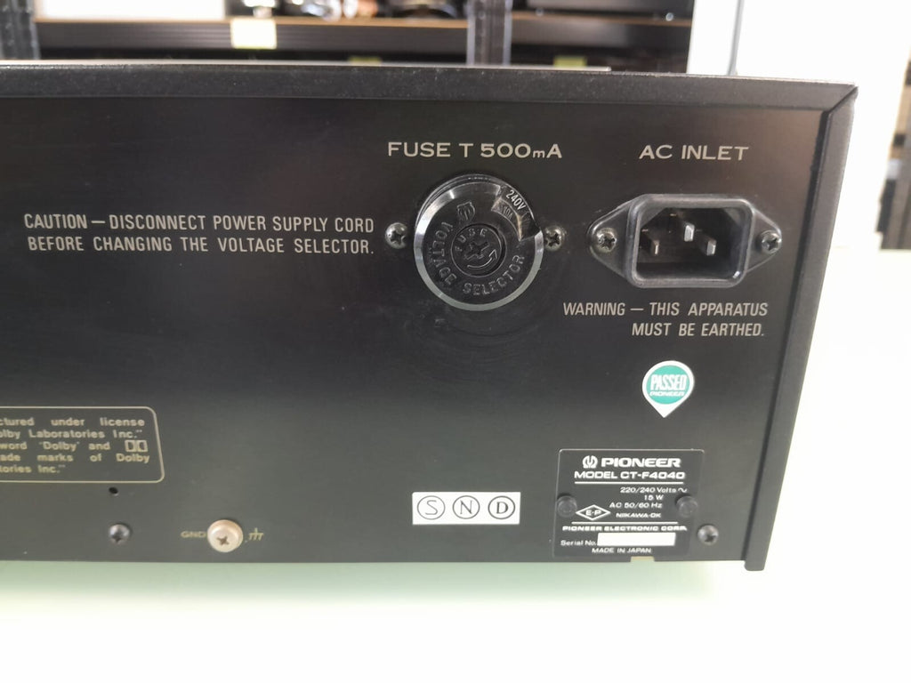 PIONEER CT F4040 STEREO CASSETTE TAPE DECK