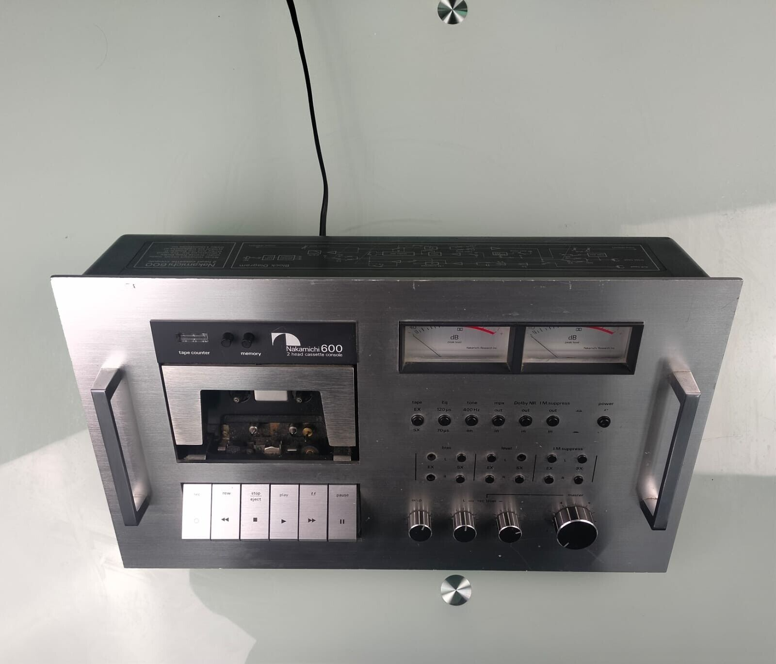 NAKAMICHI 600 2 HEAD CASSETTE CONSOLE DECK