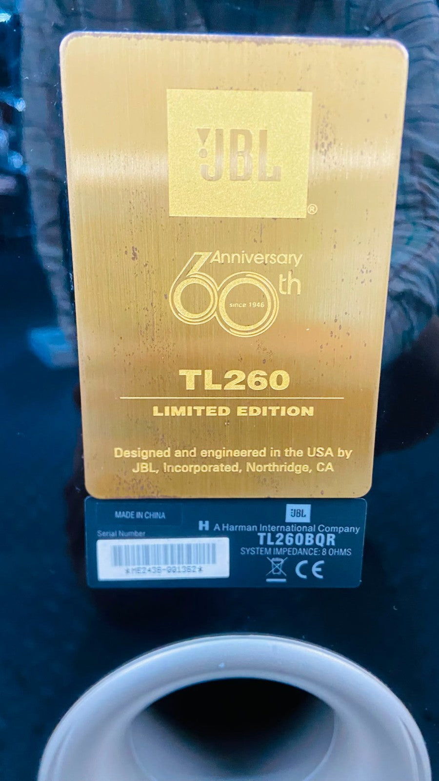 JBL TL 260 LIMITED EDITION 60TH ANNIVERSARY SPEAKERS