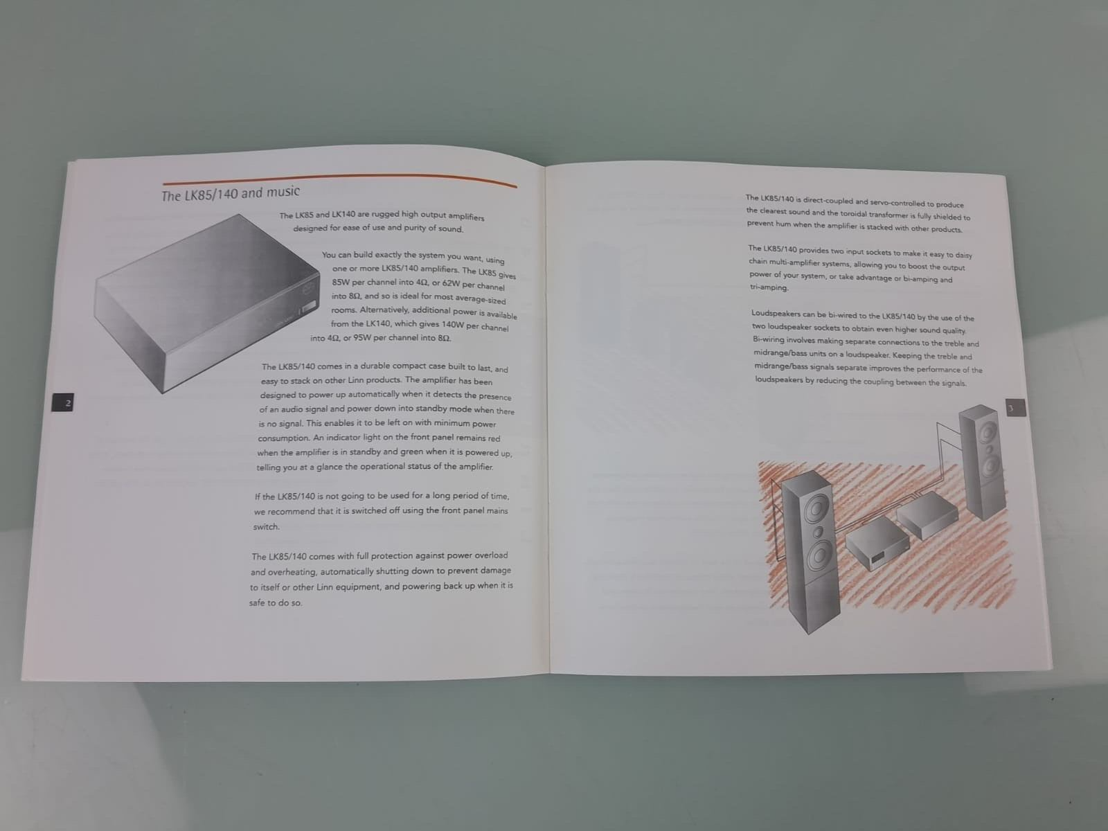 LINN LK85 / 140 STEREO POWER AMPLIFIER OWNERS MANUAL
