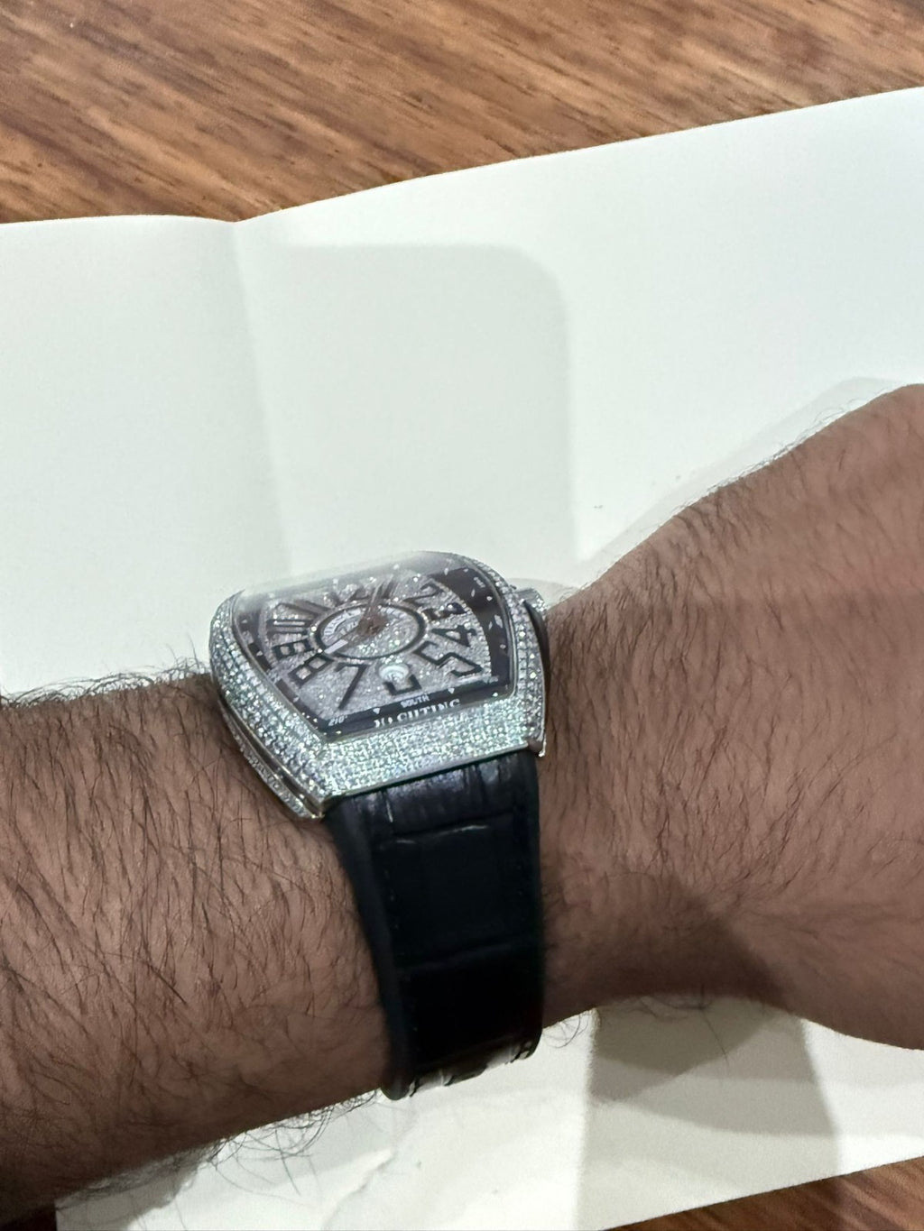 FRANCK MULLER VANGUARD DIAMOND ICED MASTER COMPLICATIONS V 45 SC DT YACHTING