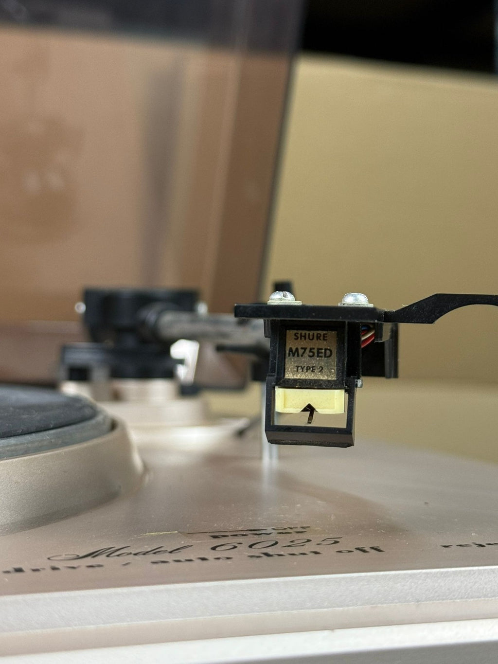 MARANTZ 6025 TURNTABLE WITH SHURE M75ED TYPE 2 CARTRIDGE