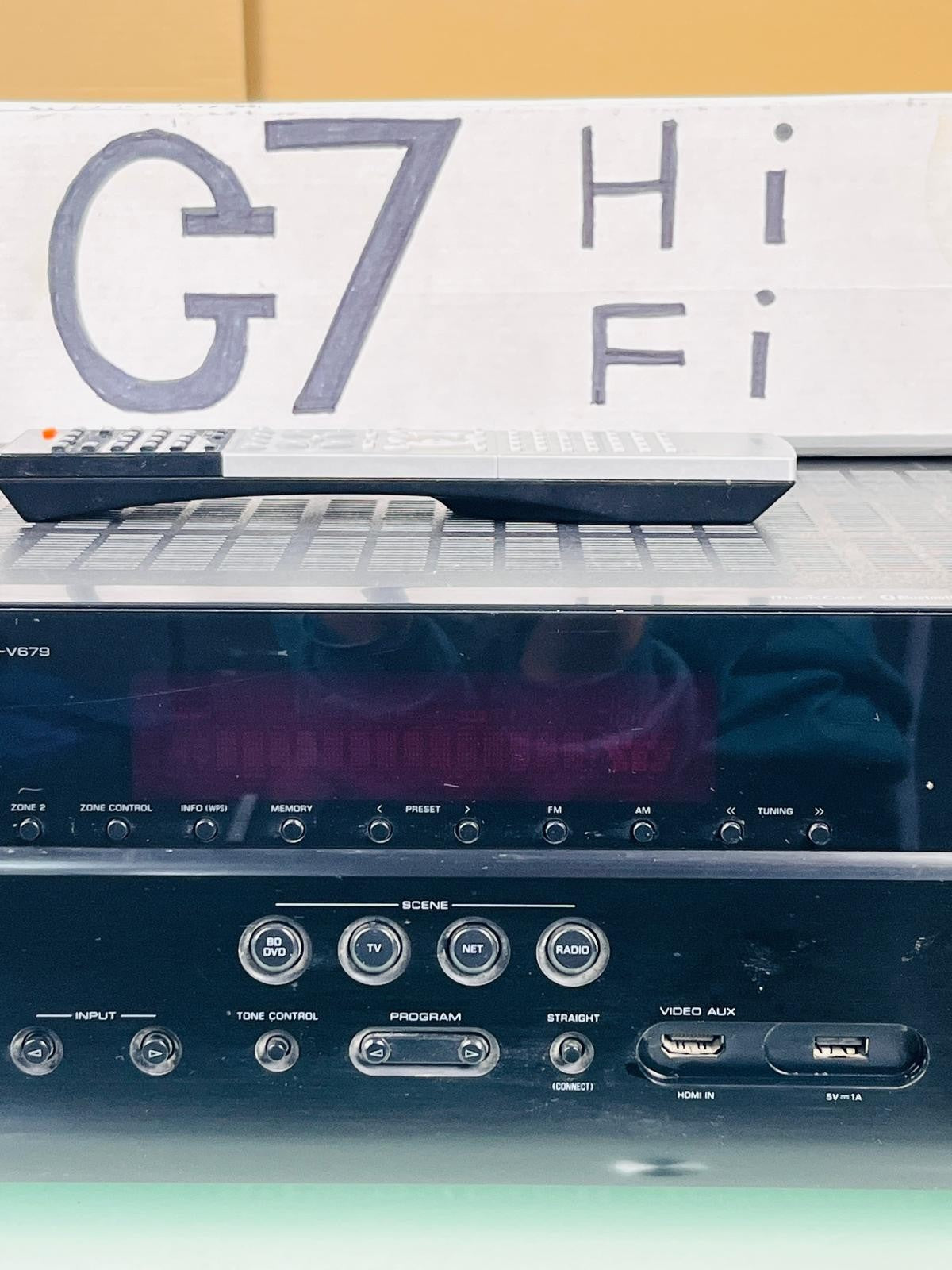 YAMAHA RX V679 NATURAL SOUND AV RECEIVER WITH REMOTE