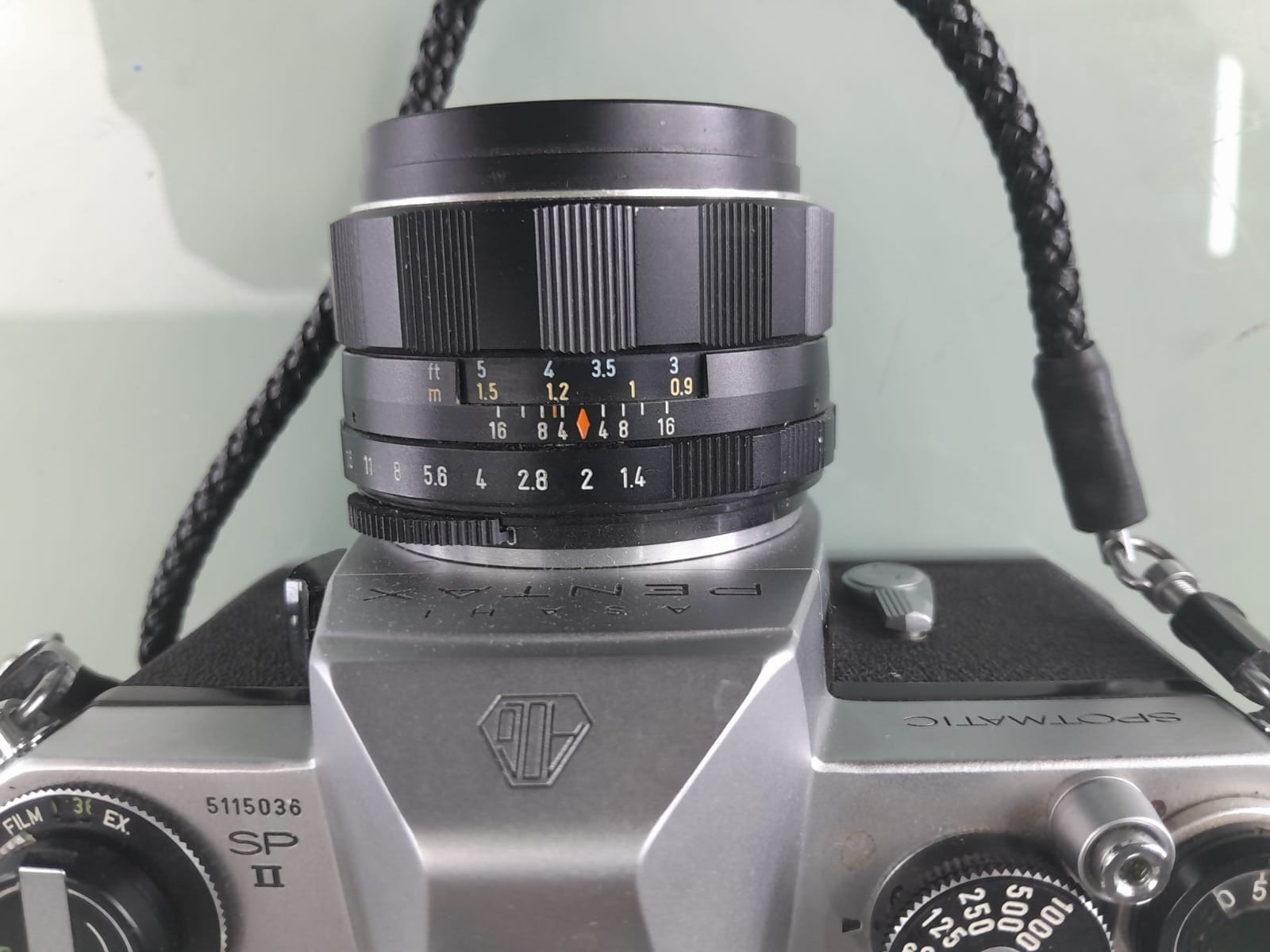 ASAHI PENTAX SPOTMATIC SP II SLR CAMERA SUPER-MULTI-COATED TAKUMAR 1:1.4/50 LENS