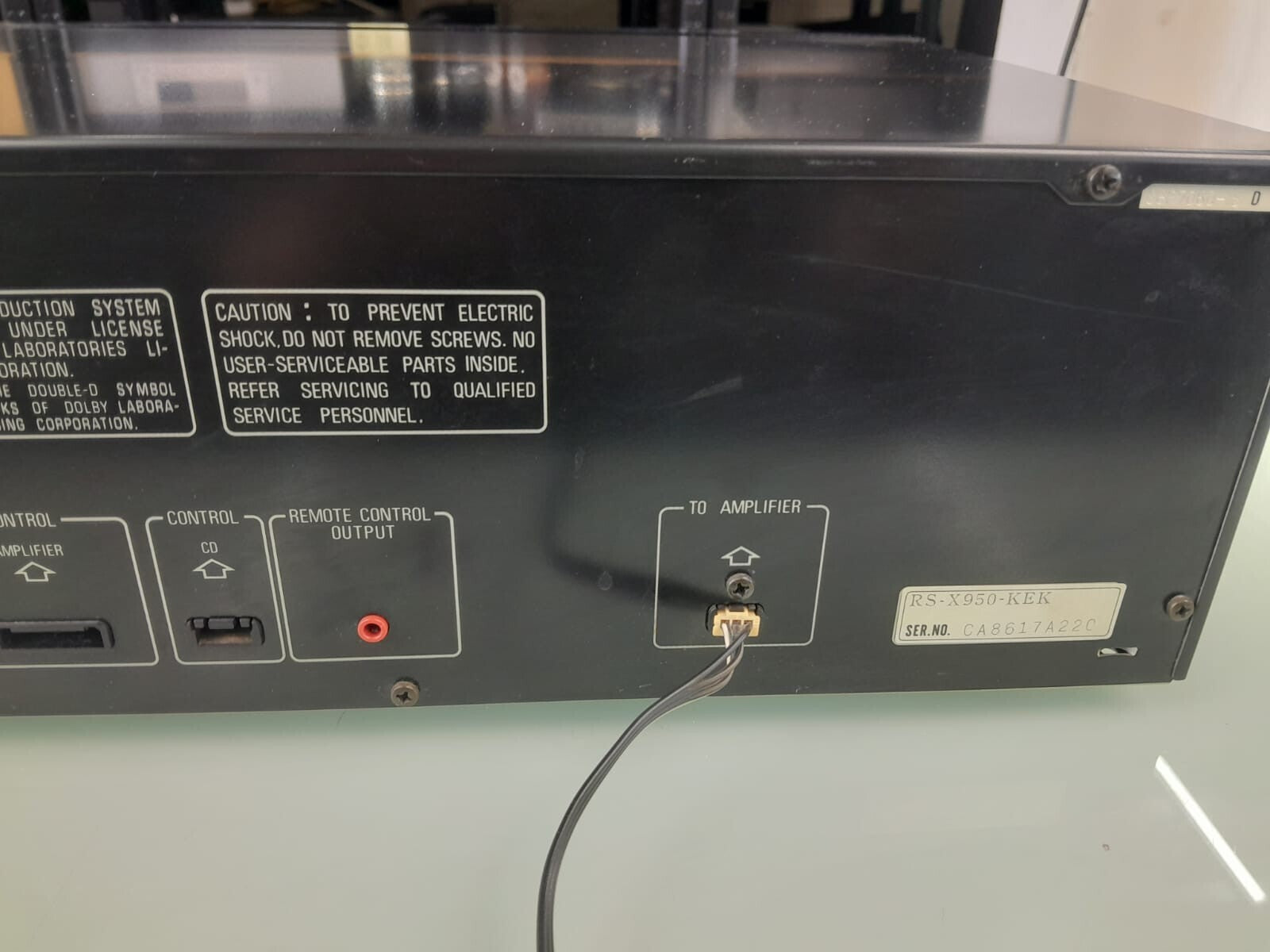 TECHNICS RS X950 STEREO DOUBLE CASSETTE DECK