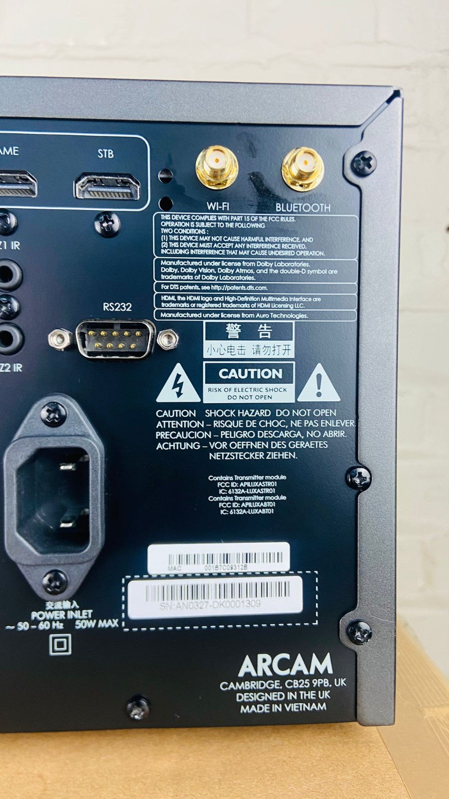 ARCAM AV40 AV RECEIVER WITH REMOTE