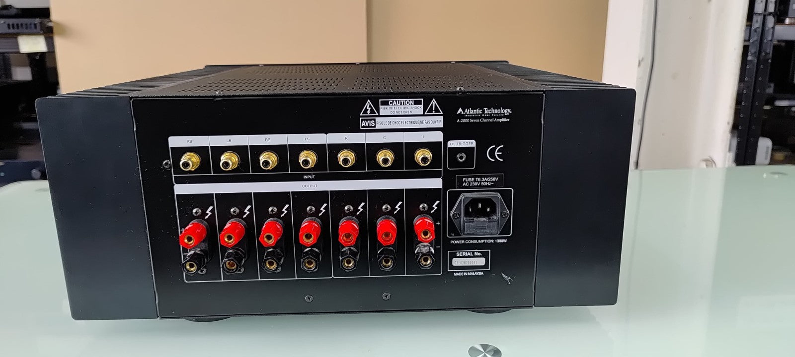 ATLANTIC TECHNOLOGY A 2000 SEVEN CHANNEL AMPLIFIER