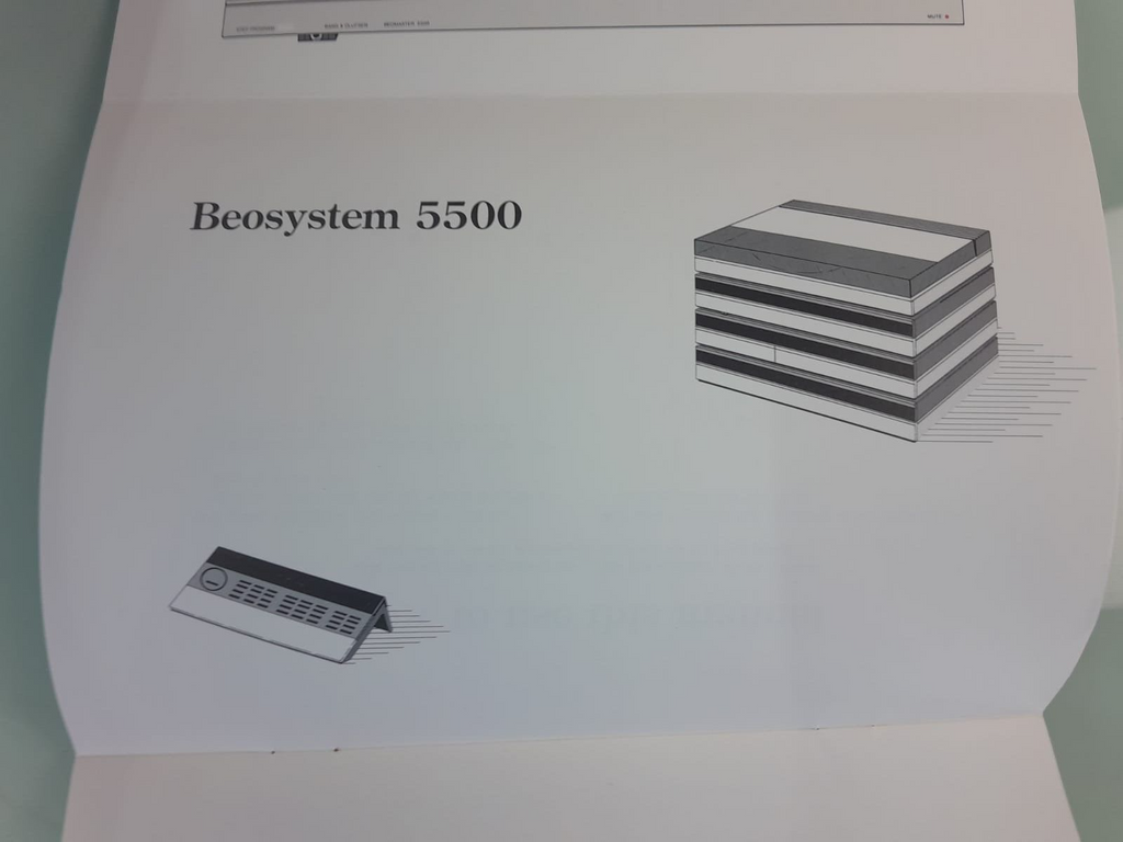 BANG & OLUFSEN B&O BEOMASTER 5500 OWNER'S MANUAL