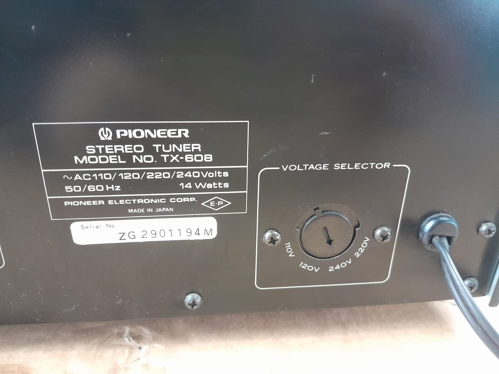 Pioneer TX-608 Stereo Tuner