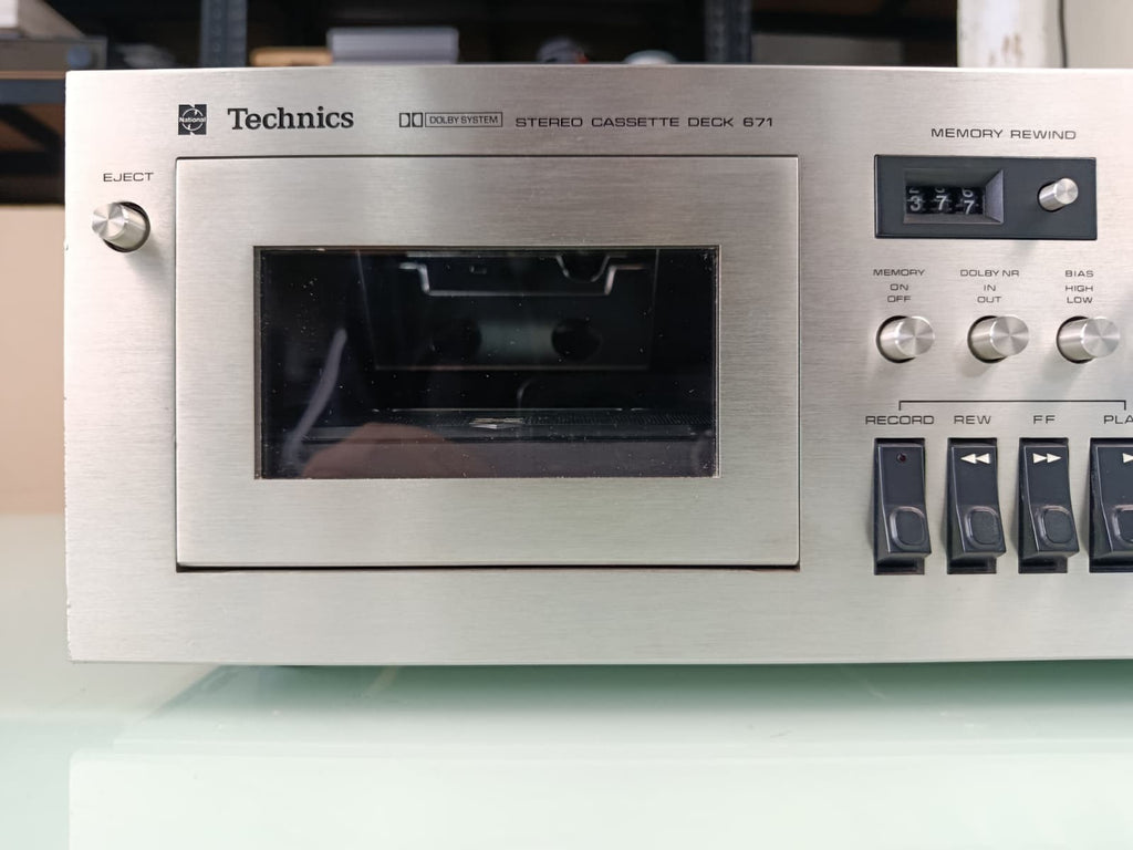 SERVICED !! TECHNICS 671 STEREO CASSETTE DECK