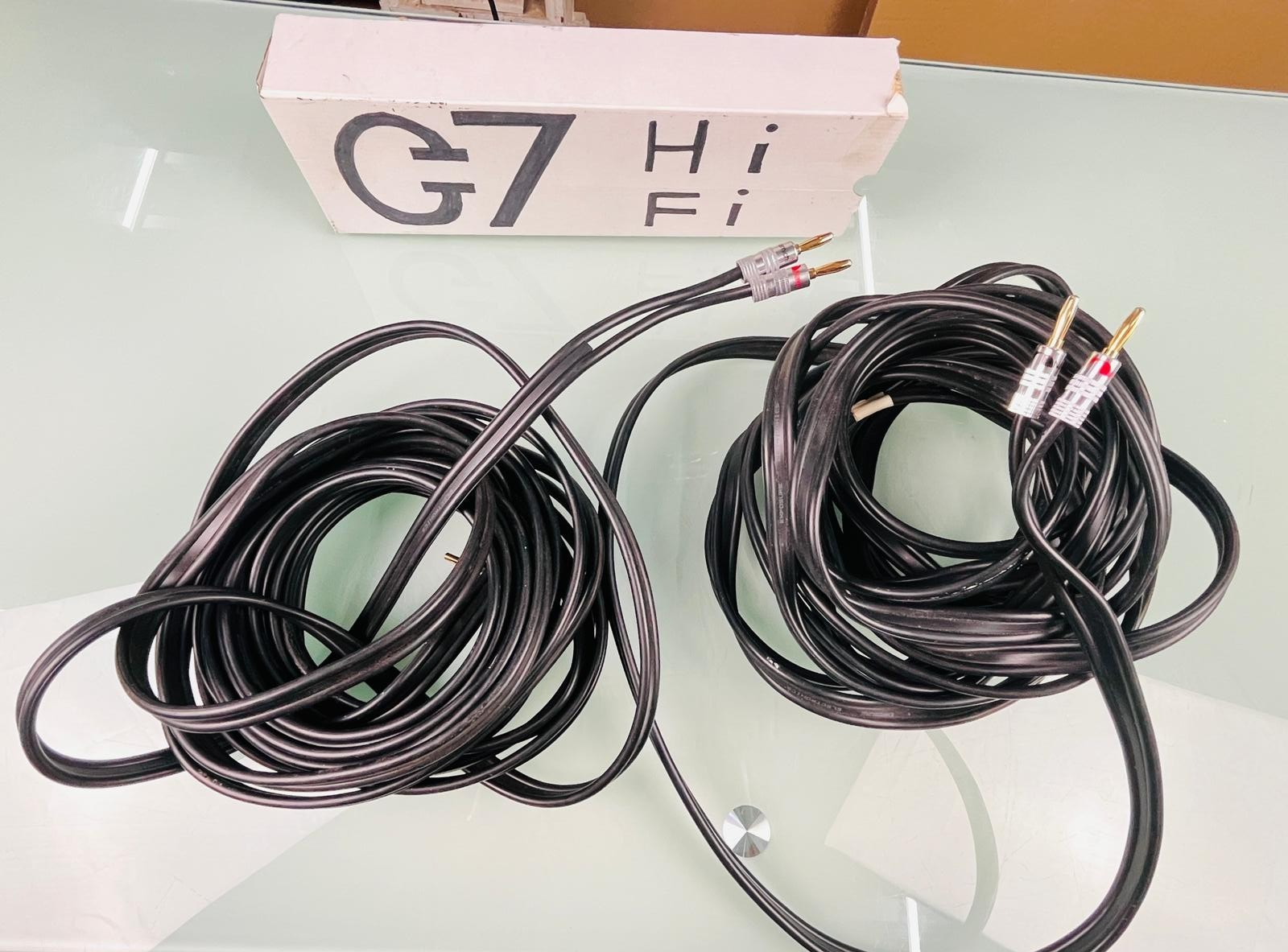 EXPOSURE ELECTRONICS SPEAKER CABLES WITH NAKAMICHI CONNECTORS #002