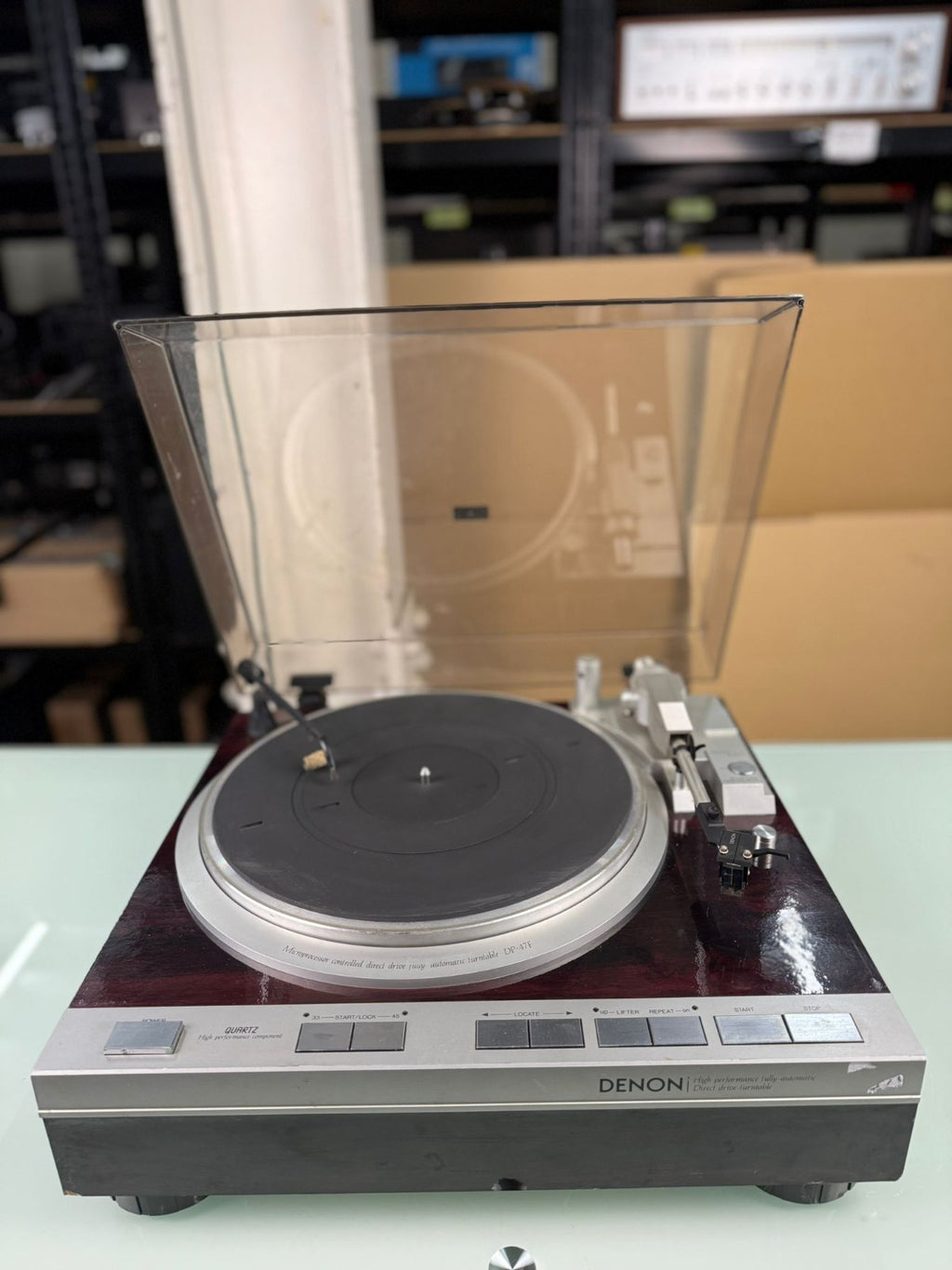 DENON DP 47F TURNTABLE DYNAMIC SERVO TRACER TONEARM