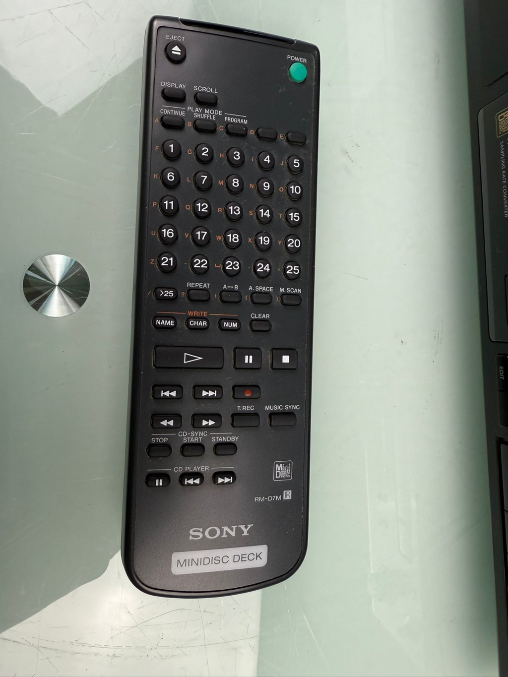 SONY MDS JE510 MINIDISC DECK WITH REMOTE