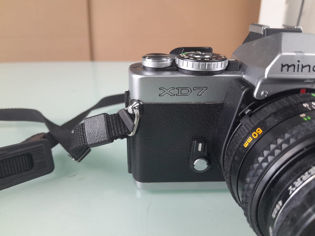 MINOLTA XD7 SLR CAMERA WITH MD ROKKOR 50MM 1:1.7 LENS