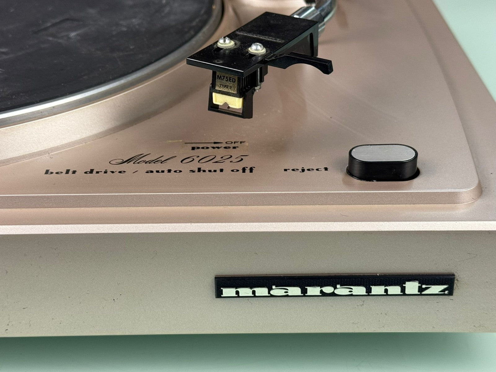MARANTZ 6025 TURNTABLE WITH SHURE M75ED TYPE 2 CARTRIDGE