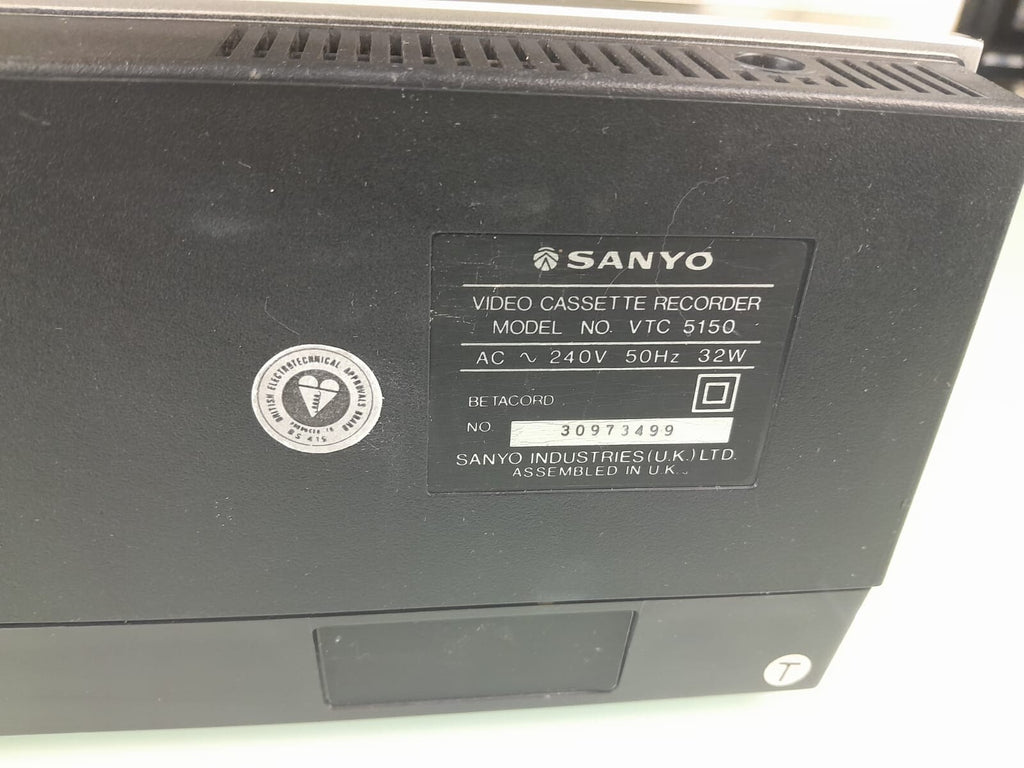 SANYO VTC 5150 VIDEO CASSETTE RECORDER
