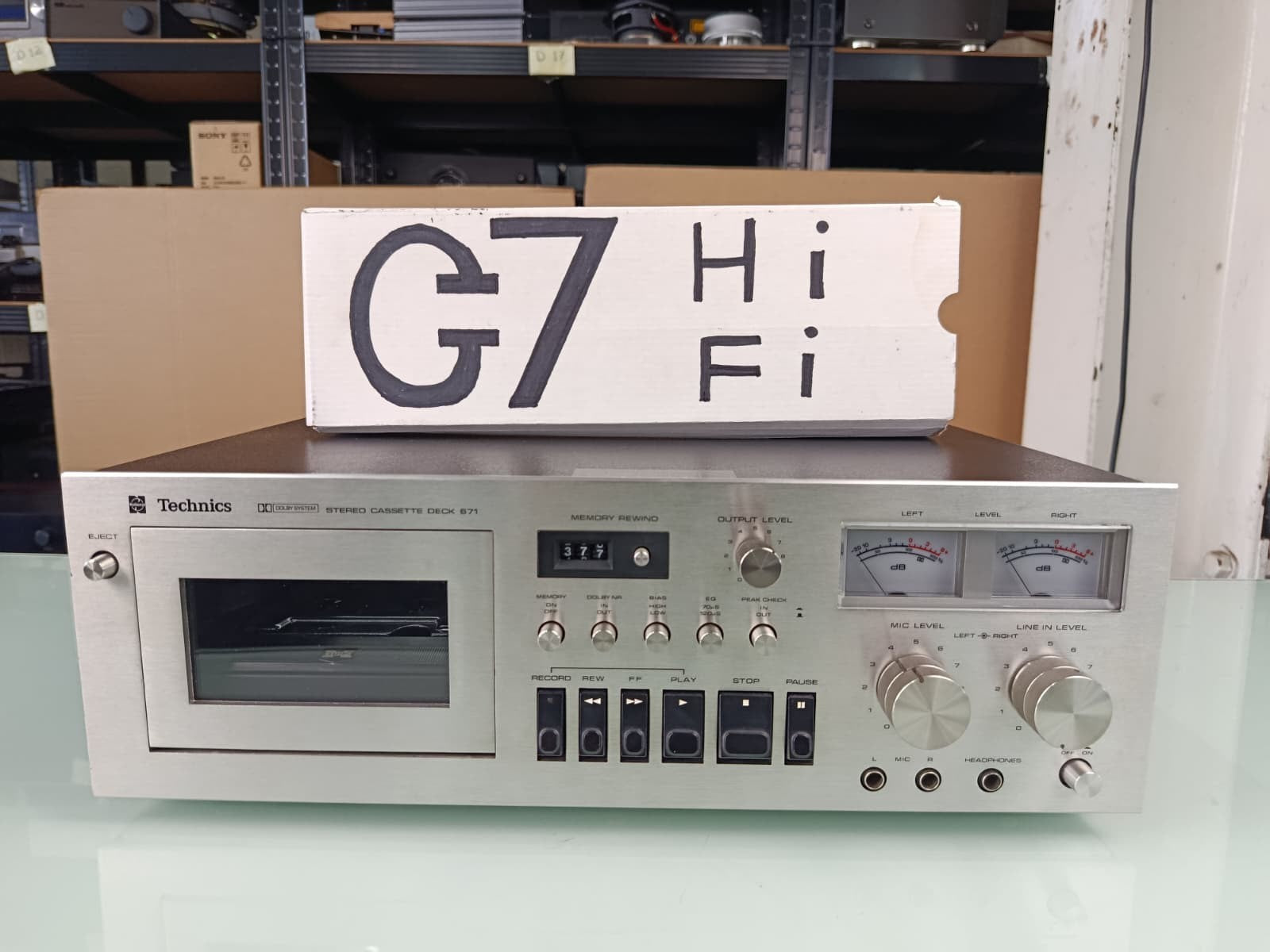 SERVICED !! TECHNICS 671 STEREO CASSETTE DECK